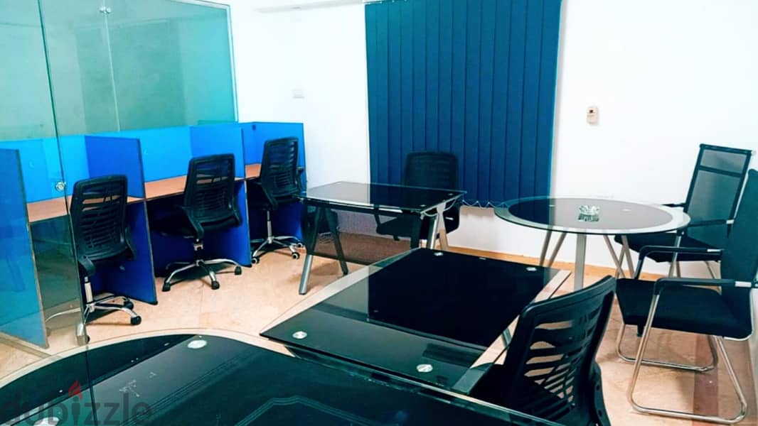 مكتب مفروش ومكيف work space للايجار بمدينة نصر والايجار شامل كل شىء 13