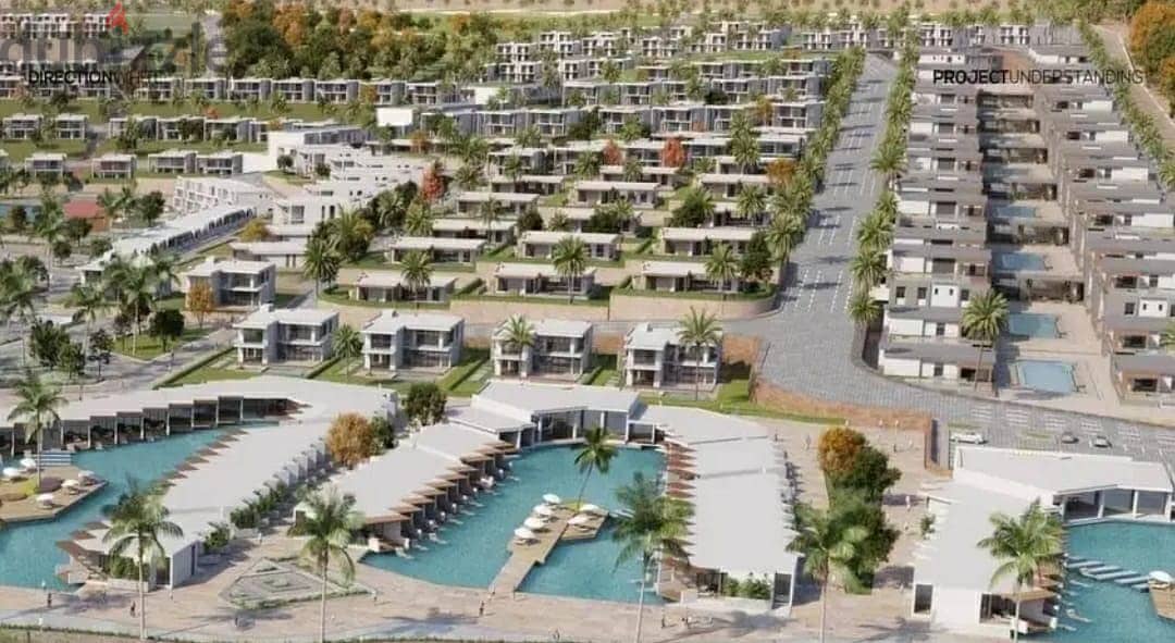 Town house for sale, fully finished, with kitchen and air conditioners, in the best location  Direction White by Arabella Group Ras Al-Hikma, 192 km, 7