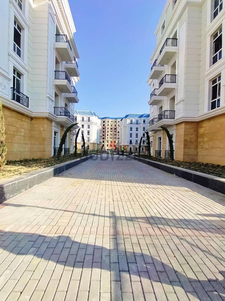Immediate delivery in the heart of New Alamein, a 117 sqm apartment, fully finished, in the Latin Quarter, Bahri Road, with the lowest down payment an 7