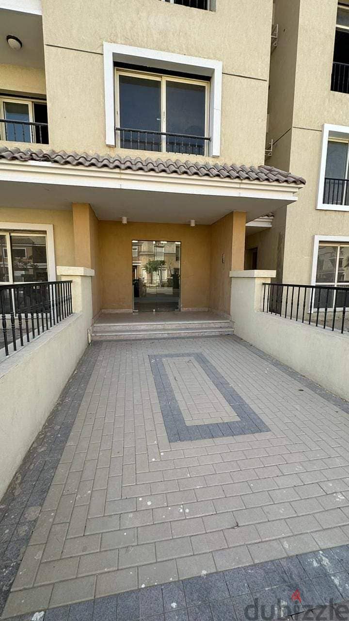 For sale in installments next to Madinaty and Al-Rehab, an apartment with a garden, an imaginative view on the landscape, in Sarai, Mostaqbal City 5