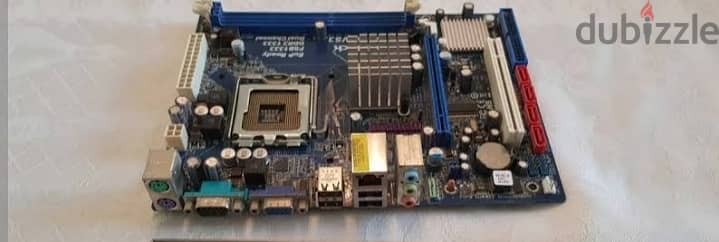 Motherboard g41m with intel core 2 duo e 7600 1