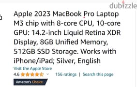 Apple Mackbook Pro 2023 Sealed متبرشم 14 انش