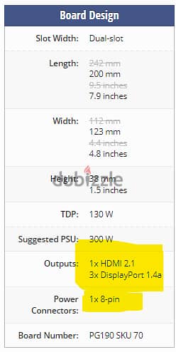 كارت شاشة كسر زيرو Asus RTX 3050 Dual-Fan OC 8Gb السعر دة حتى 18/5/24 8