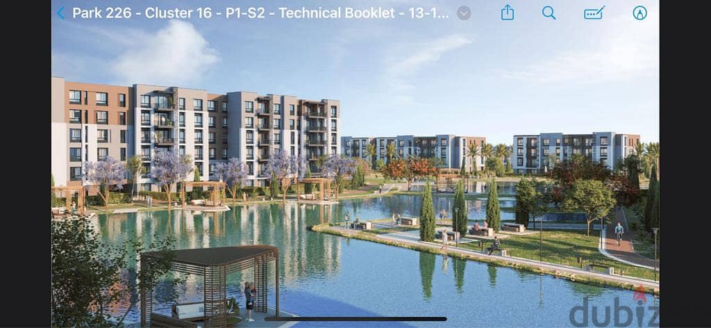 شقة للبيع بتسهيلات بفيو ع lagoon في كمبوند هاب تاونHaptown-future city 5