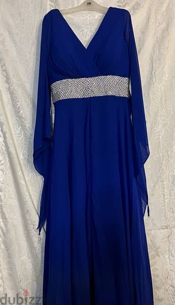 blue Soirée dress 1
