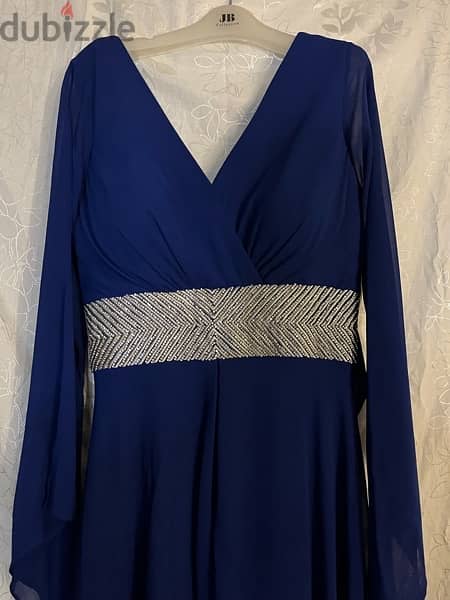 blue Soirée dress 2