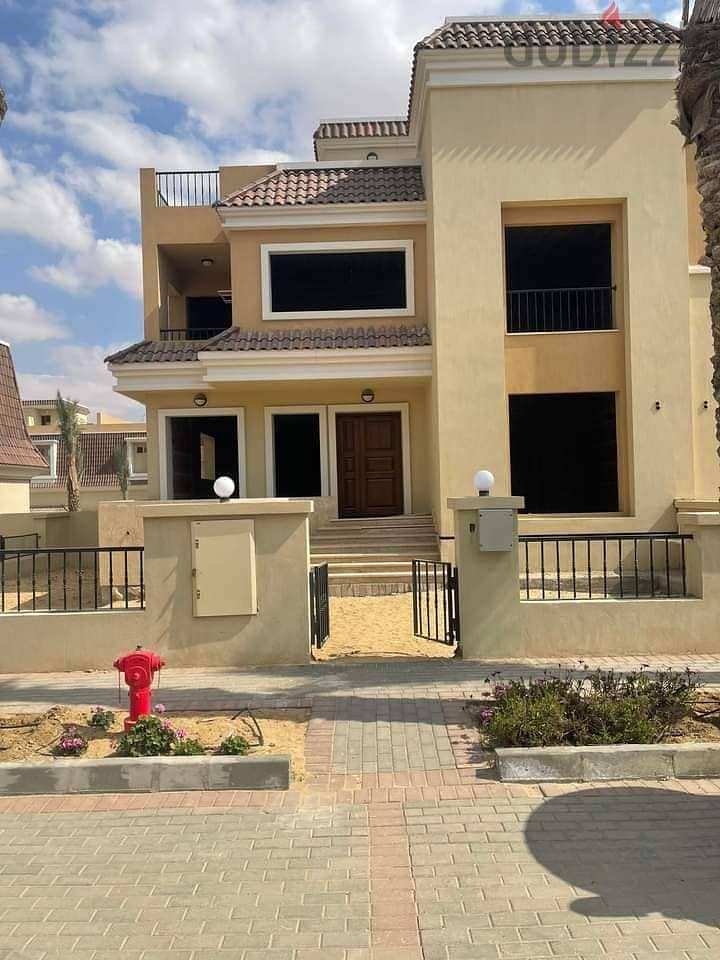 Villa with garden for sale with the longest payment period and only 10% down payment. Excellent location directly next to Madinaty 4