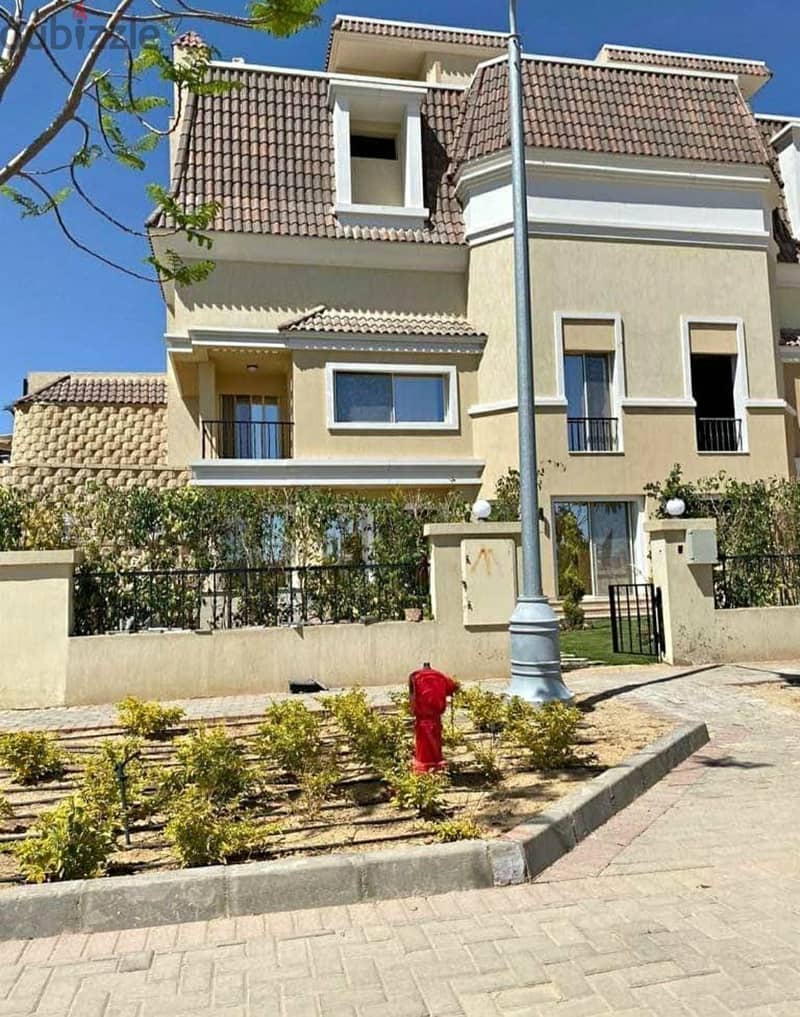 Villa with garden for sale with the longest payment period and only 10% down payment. Excellent location directly next to Madinaty 13