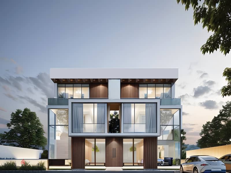 Independent villa for sale in The Crest In the heart of the Fifth Settlement, next to Hyde Park 5% down payment Prime Location | View on the landscape 0