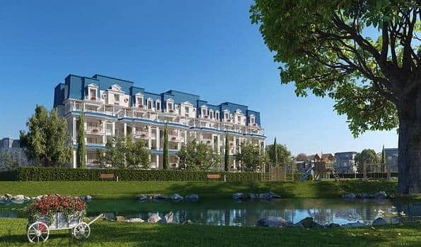 Apartment 230 meters for sale, Corner View Lagoon, in Aliva Mountain View Compound, Mostaqbal City, next to Madinaty, in installments 8