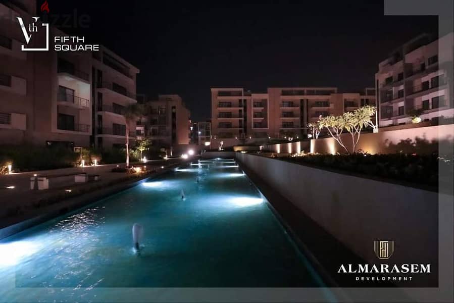 Apartment 170 sqm for sale, one year receipt, fully finished, in Fifth Square Al Marasem, the heart of the Fifth Settlement 36