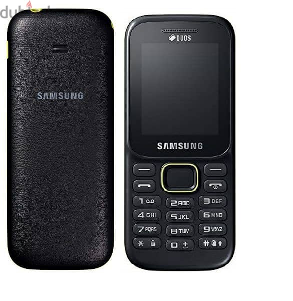 Samsung B315 Dual Sim+ساعة مستطيلة تاتش اسود 1