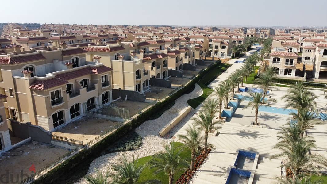 Own a 247 sqm twinhouse in EL Patio Vera compound, Sheikh Zayed with a 5% down payment and installments over 7 years. 0