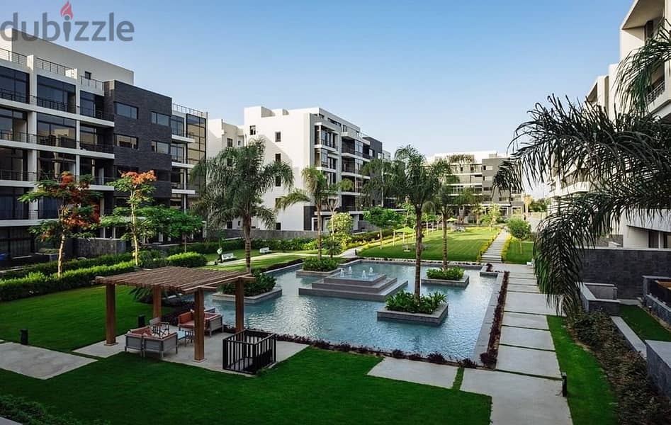Live in a distinctive community and own an apartment with a garden in the most prestigious compound in the settlement - Water Way 3