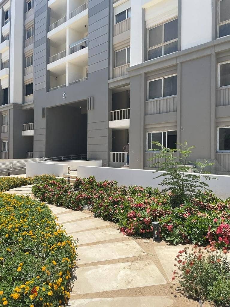 Hyde Park, Fifth Settlement Greens stage 137 m apartment, ground floor, garden The landscape view  2 bedrooms master room with bathroom - 3 bathroom 4