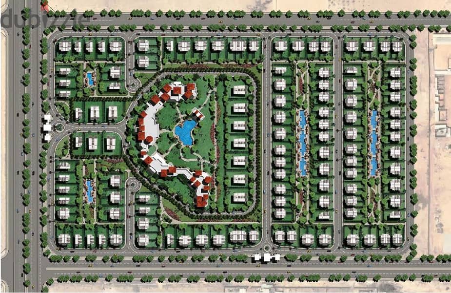 Twin villa for sale 245m with installments 7y  in Patio Vera Zayed  توين فيلا مودرن للبيع في لافيستا زايد 245م باقساط  7 سنين 6