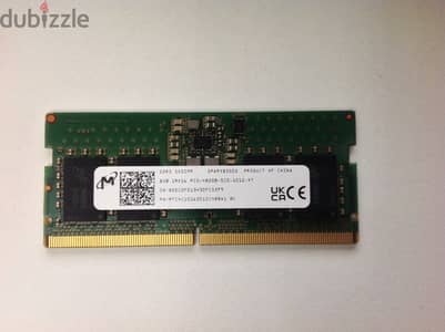 Laptop RAM DDR5 4800 8GB 1