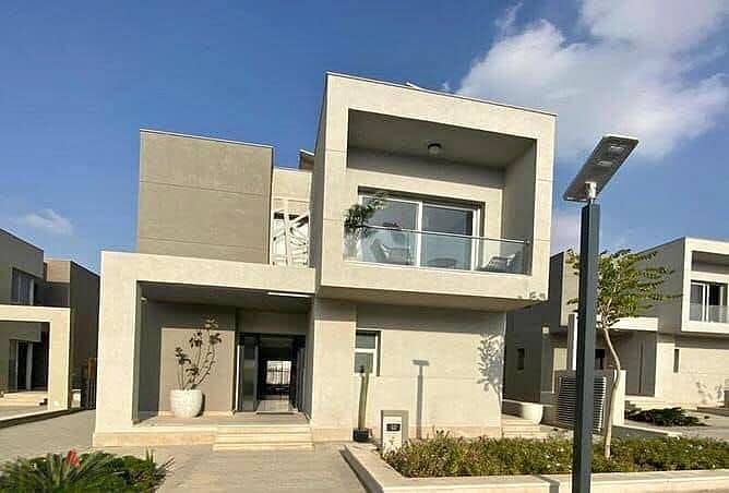 Independent villa for sale in October, with an open view and installments 5