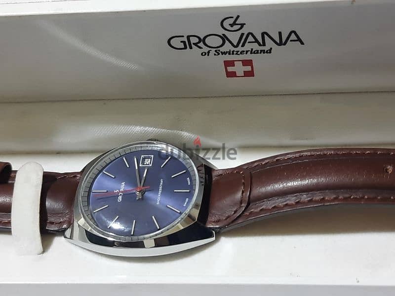 ساعة رجالي سويسري ملو ماركة GROVANA 5