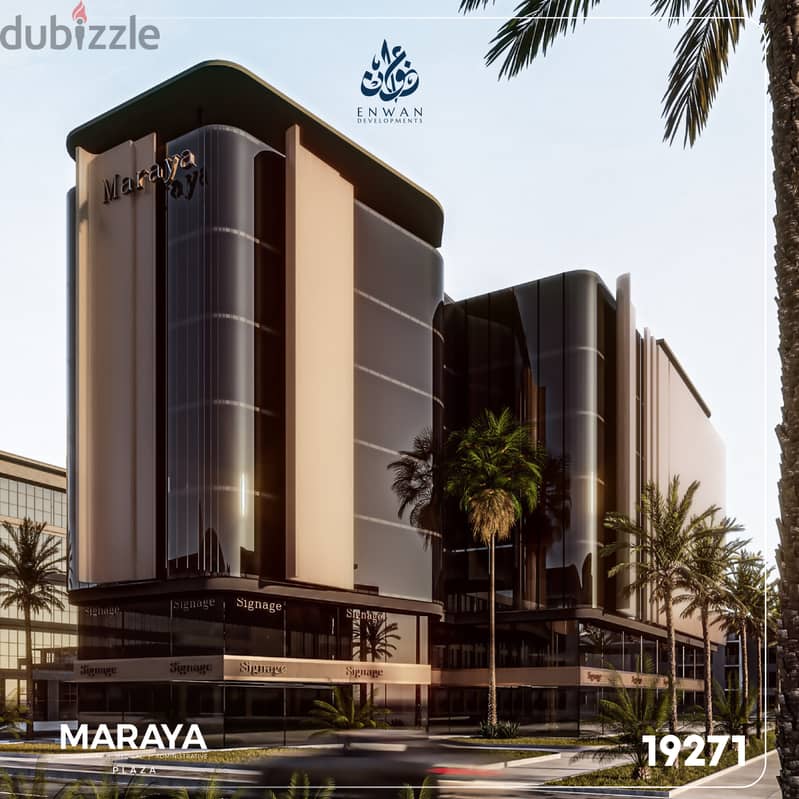اميز محل للبيع بالقطاع الثاني وسط اكبر كثافه في مشروع  maraya plaza 3