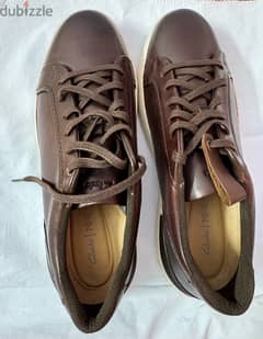 Clarks Shoes Leather Brown size 44 0