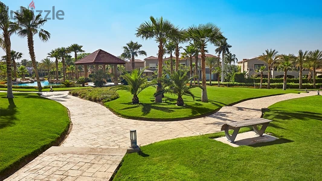 Villa for sale in Swan Lake Hassan Allam Compound, directly in front of Al-Rehab 5