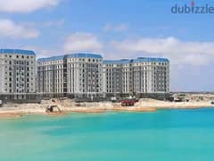 For sale, an apartment with immediate receipt, fully finished, with a sea view, in Alamein, in the Latin Quarter, in installments