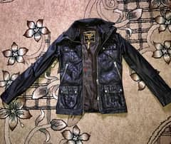 جاكيت جلد طبيعي ماركة عالمية | Real Leather Jacket Interantional Brand