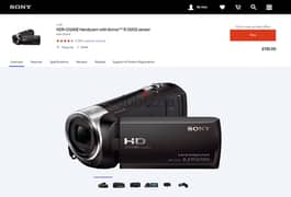 sony HDR-CX240E Handycam with Exmor™ R CMOS sensor