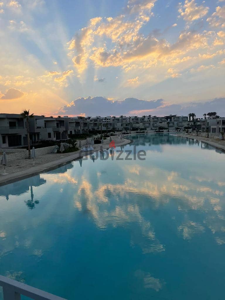 Prime Chalet 110 m First Row On The Sea, Finished With Air Conditioners And Kitchen In A Strategic Location In Azha North Coast Next To Ras El Hekma 1