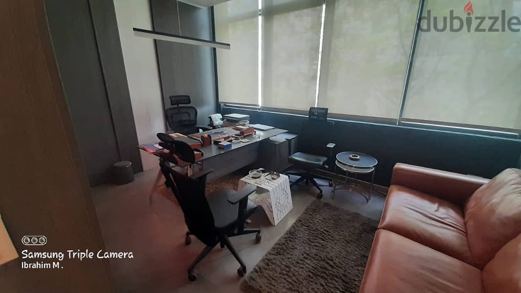 administrative office ( Fully furnished )for rent - Ultra Super Luxe finishing - 110 m - Waterway 1 - Fifth Settlement 4