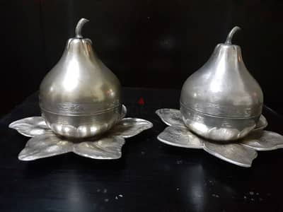 Old pear shaped bonbonnieres set (Lenk Austria)