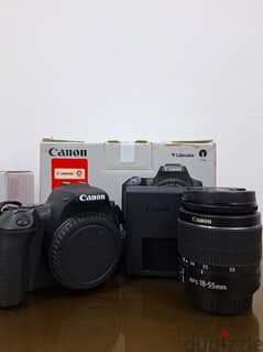 Canon 250D + lens 50 mm f1.8 + lens 18 55 + memory استعمال خفيف جدا 0