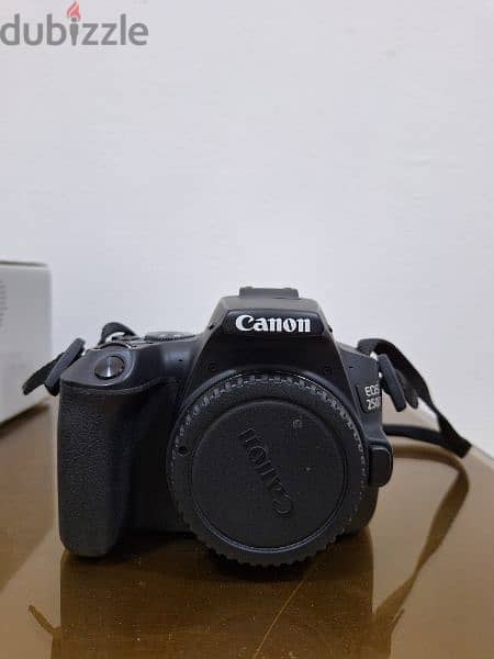 Canon 250D + lens 50 mm f1.8 + lens 18 55 + memory استعمال خفيف جدا 4