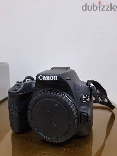 Canon 250D + lens 50 mm f1.8 + lens 18 55 + memory استعمال خفيف جدا 5