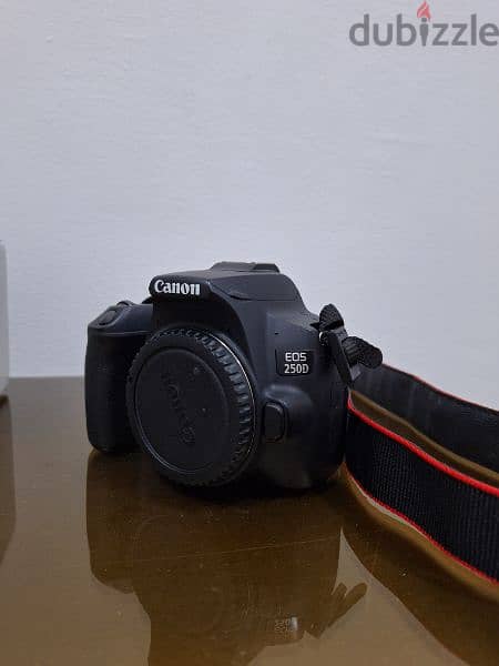 Canon 250D + lens 50 mm f1.8 + lens 18 55 + memory استعمال خفيف جدا 8