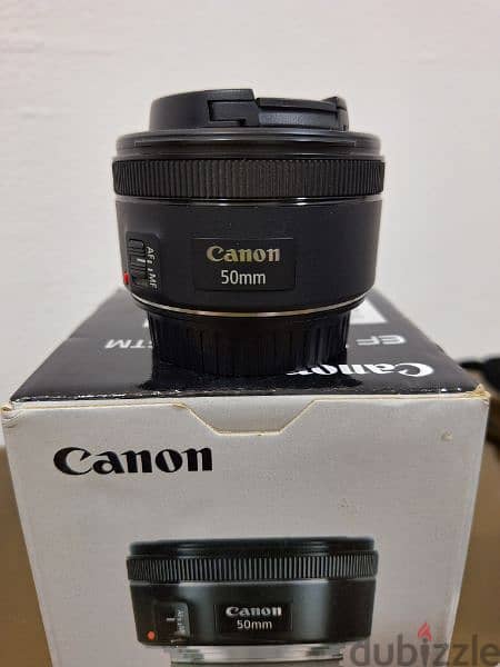 Canon 250D + lens 50 mm f1.8 + lens 18 55 + memory استعمال خفيف جدا 15