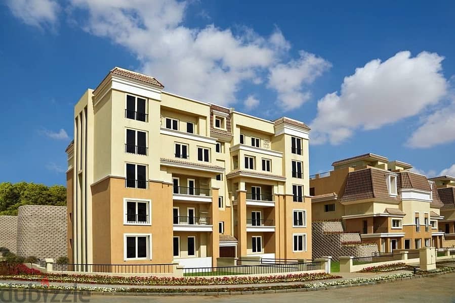 Apartment for sale in Sarai Compound (4 rooms), 10% down payment, installments for 8 years, floor 2 3