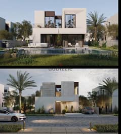 Villa on 3 floors 309m for sale next to Al-Ahly Club and Sodic Beverly Hills in Solana Ora (finished + air conditioners) 0