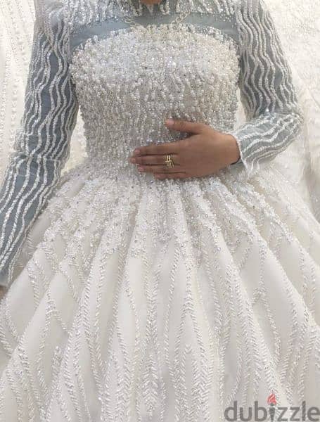 فستان زفاف ابيض للبيع 2