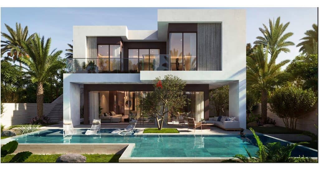For sale, villa  finished ultra super luxury in Solana New Zayed by Naguib Sawiris, minutes from Sphinx Airport 0