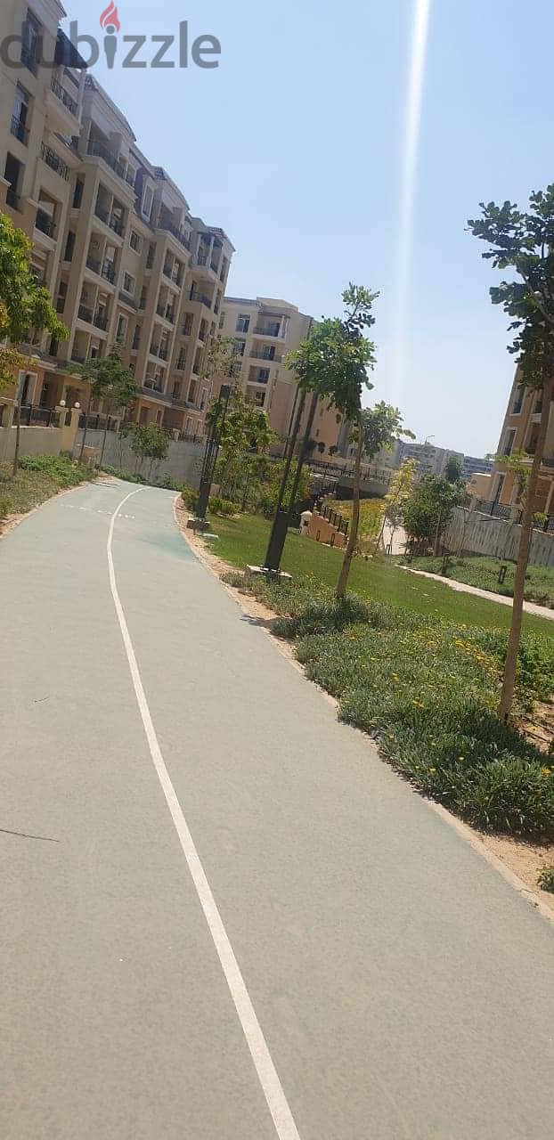 Duplex with 10% down payment for sale, 136 sqm + 20 sqm garden, in Sarai Compound, New Cairo, Sheya Phase 9