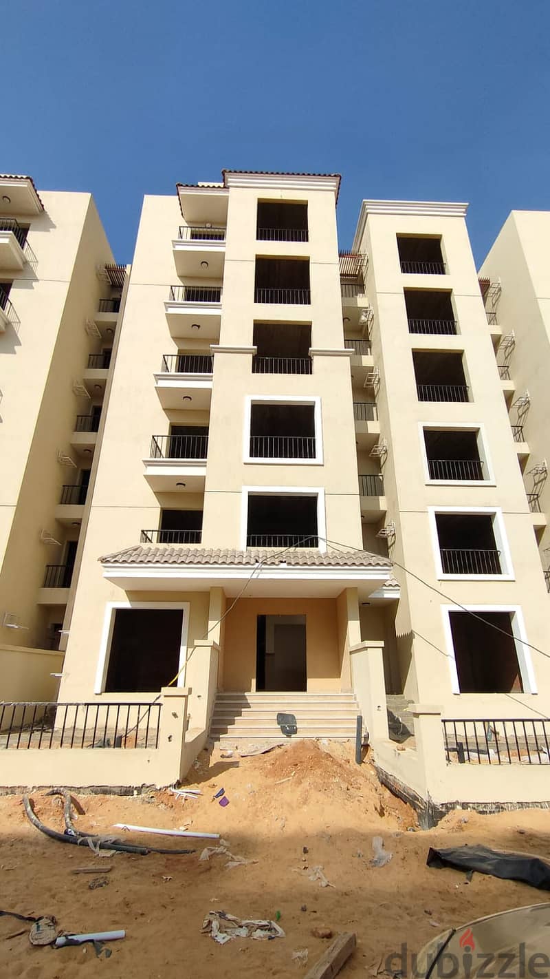 130 sqm apartment with 207 sqm garden for sale, wall in Madinaty, Sarai Compound, New Cairo 8