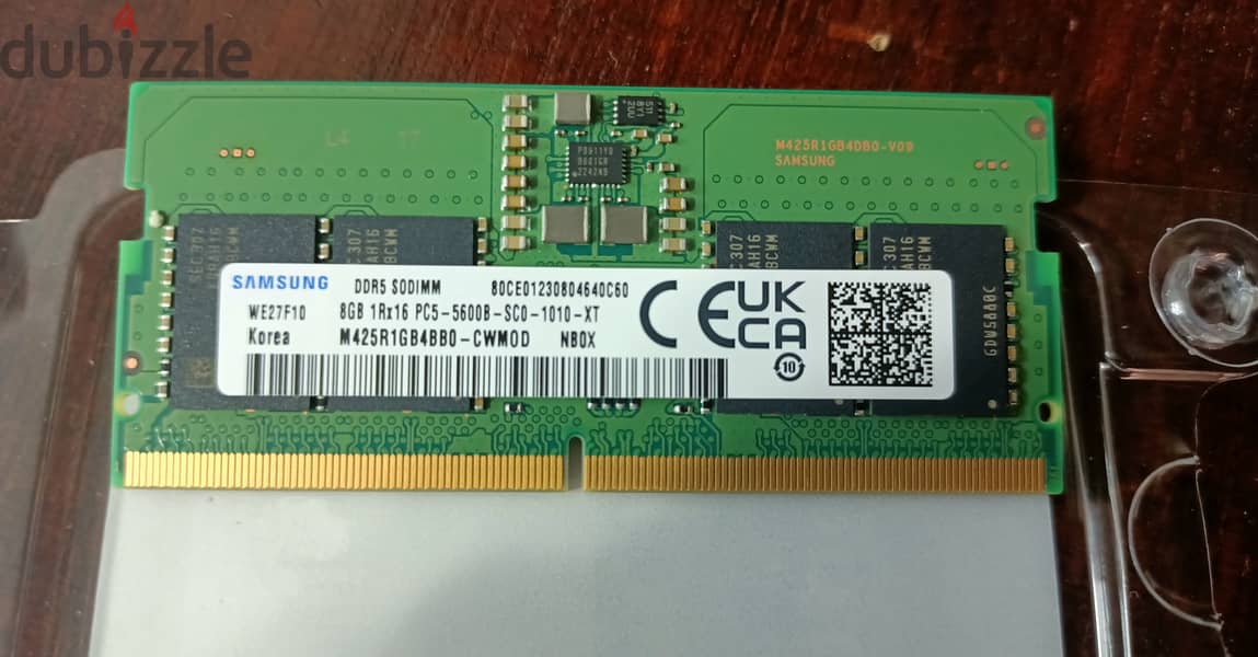 رامات لابتوب ٨ جيجا DDR5 - تردد 5600 4