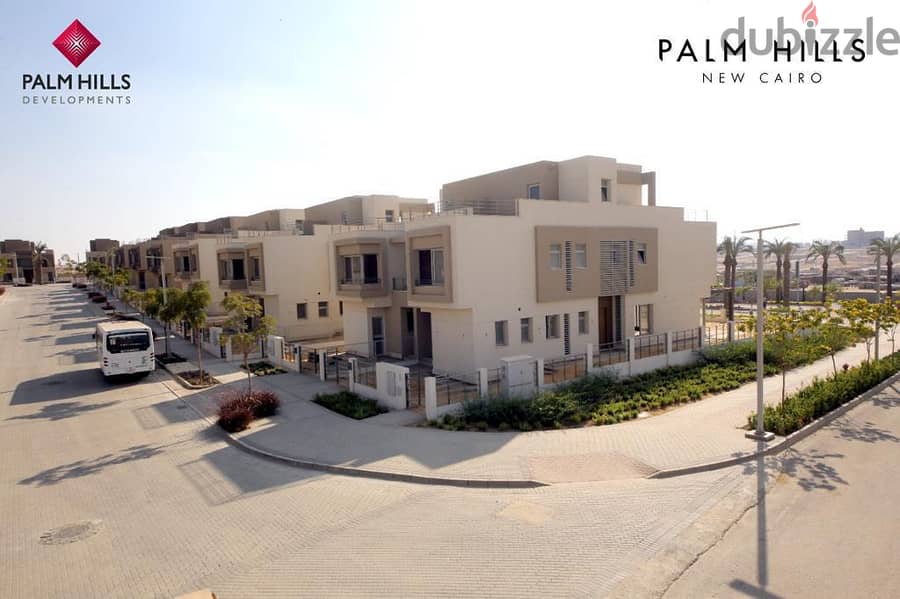 Villa Stand alone ready to move 10% Down payment 8 years installment 757 m in Palm Hills New Cairo with least price in special location D 3