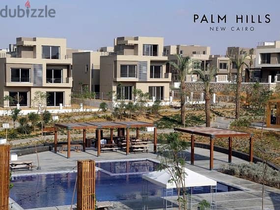 Ready to Move Ground with Garden Apartment for Sale with Down Payment and Installments in Palm Hills New Cairo 2