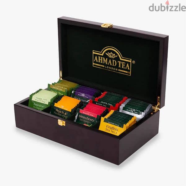 علبة شاي خشب احمد تي ٨ خانة Ahmad Tea Keeper Wooden Compartment Box 5