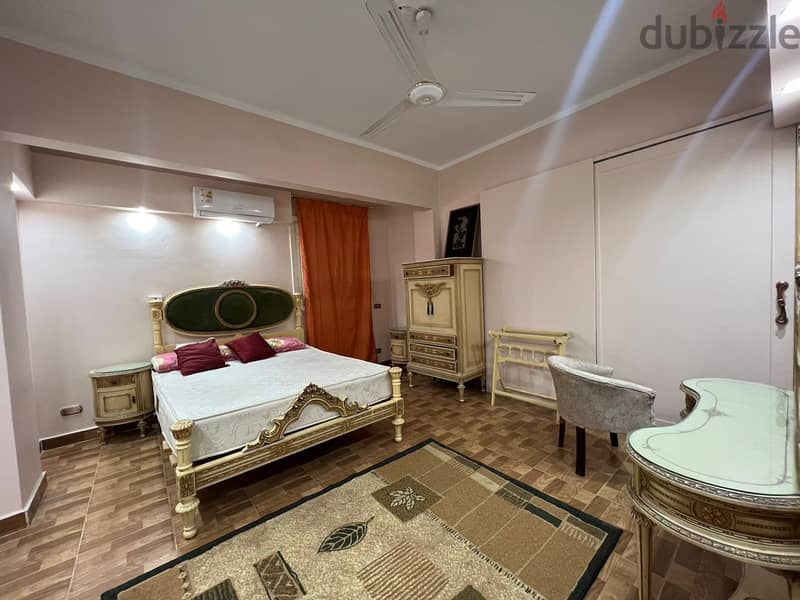 Furnished apartment for rent in degla elmaadi شقه للايجار فى دجله 4