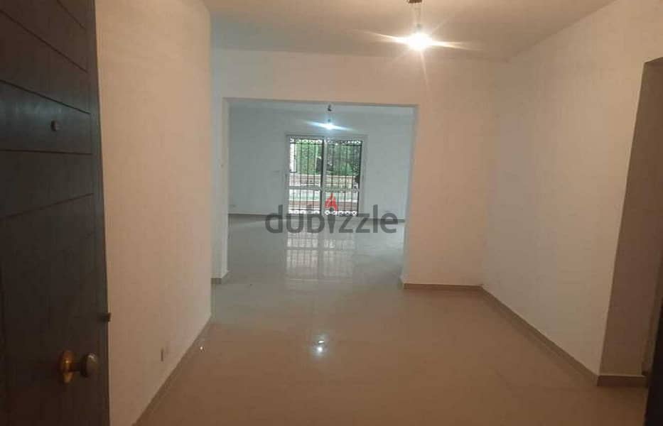Apartment for rent in Madinaty, the first ground floor residence with a private garden, directly in front of services, a very special location, with a 10