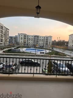 Apartment For Rent Mivida new cairo 171 sqm 3 bed with kitchen and a/c pool view شقه للايجار ميفيدا التجمع الخامس